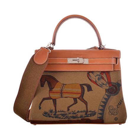 hermes bag with horse painted|hermes tote bag.